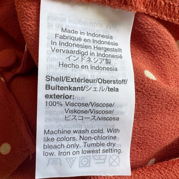 Madewell Heather Button-Front Dress In Polka Dot Size XXS - Picture 6 of 6